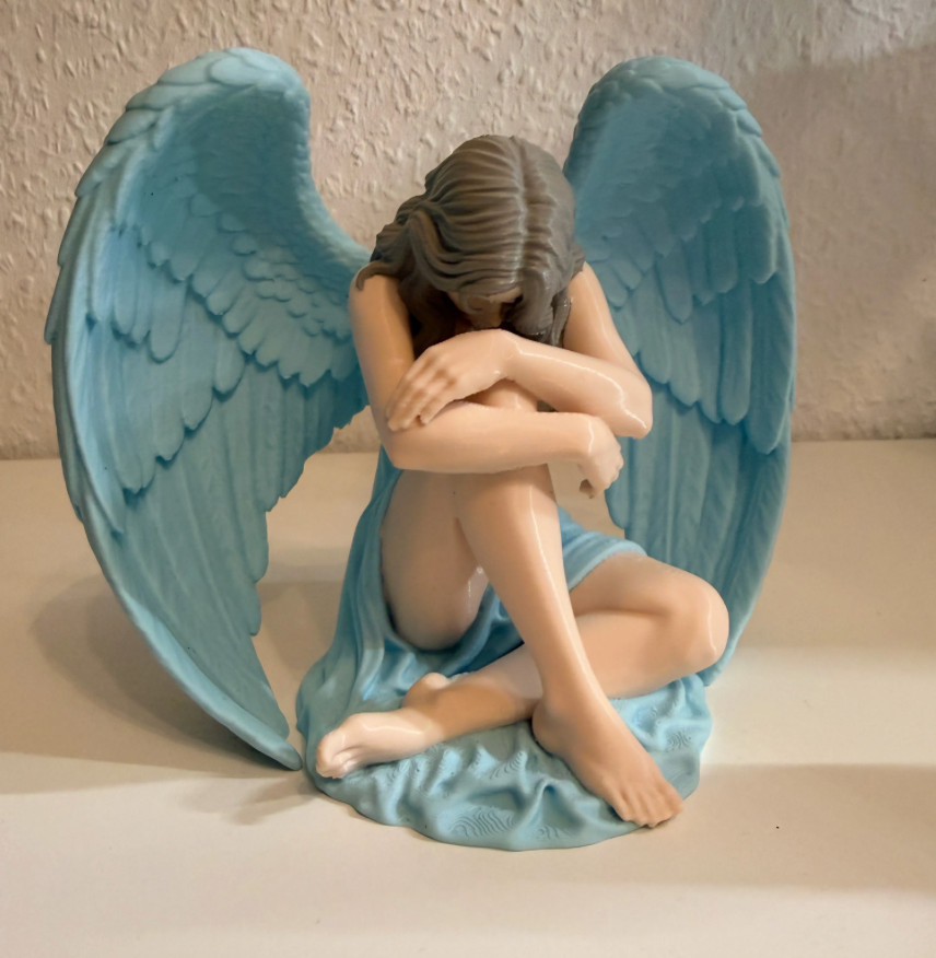 Silent Angel - 3d Printed Angel Statue Silent Angel - 3d Printed Angel Statue