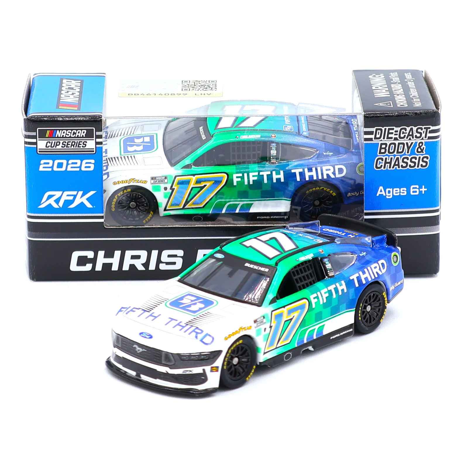 Chris Buescher 2026 Fifth Third 1:64 Nascar Diecast Chris Buescher 2026 Fifth Third 1:64 Nascar Diecast