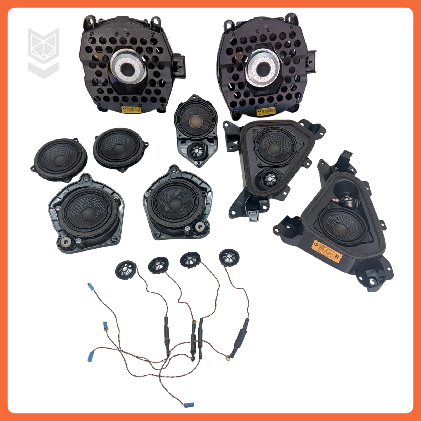 11-17 BMW X3 F25 Harman Kardon HK Speaker Subwoofer Door Set Of 16 OEM 11-17 BMW X3 F25 Harman Kardon HK Speaker Subwoofer Door Set Of 16 OEM