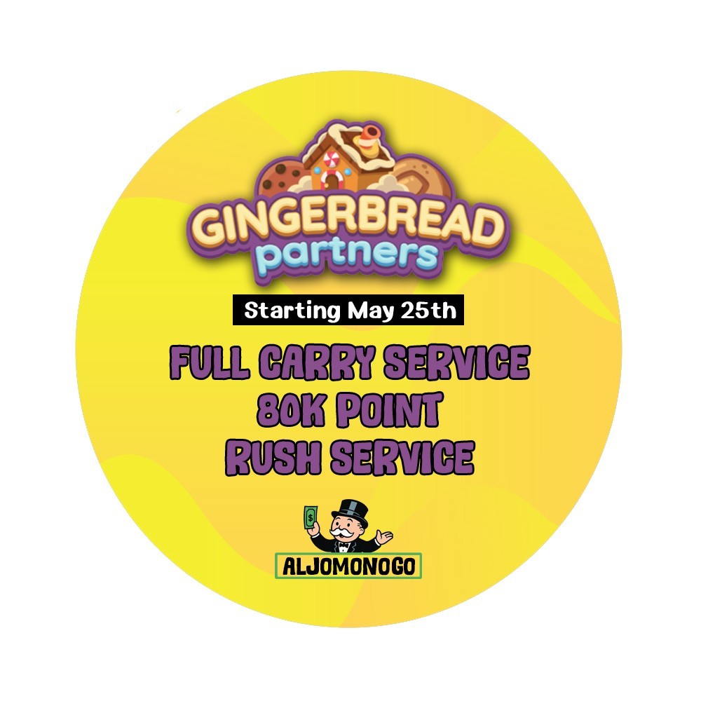 Monopoly_Go ⚡️Gingerbread partners ⚡️ Rush service 80k Point - Starting May 25th