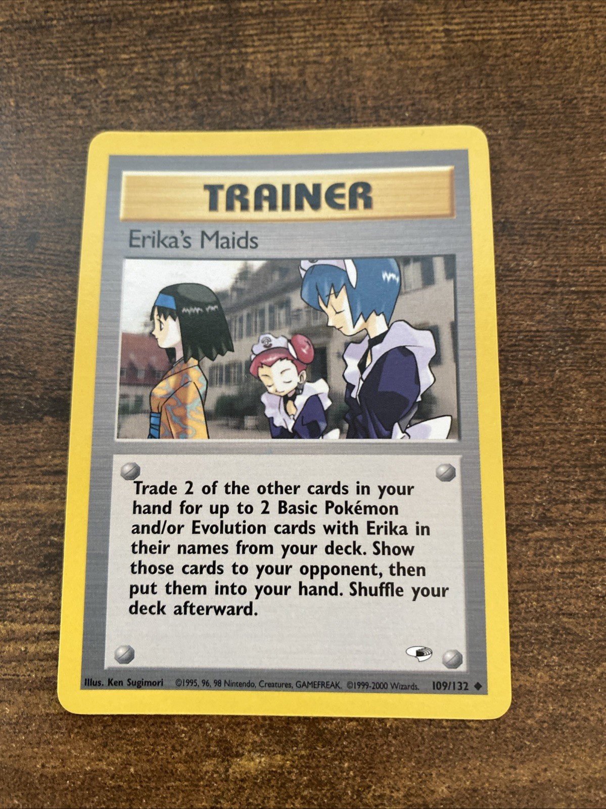 Pokemon Erika\'s Maids 109/132 Gym Heroes Unlimited Regular Uncommon
