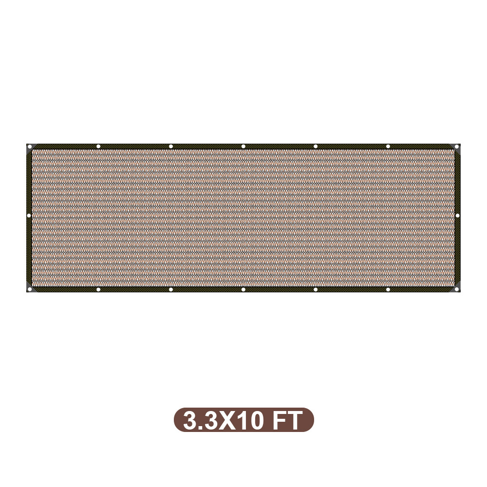90% Sun Shade Cloth Cover Privacy Screen with Grommets for Patio Garden Pergola