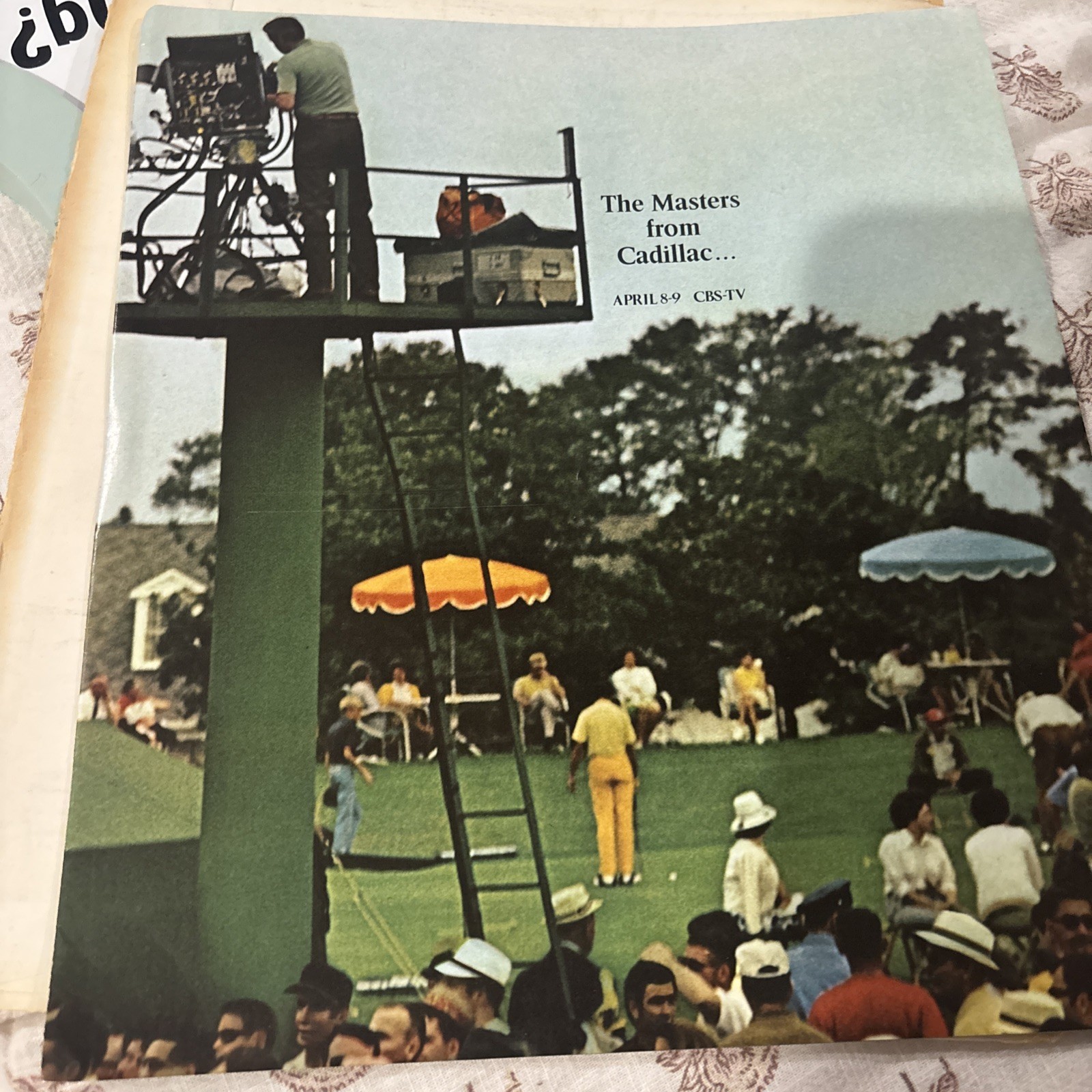 THE MASTERS GOLF FROM CADILLAC CAR DEALER BROCHURE CBS TV GM FLEETWOOD 1972 VTG THE MASTERS GOLF FROM CADILLAC CAR DEALER BROCHURE CBS TV GM FLEETWOOD 1972 VTG