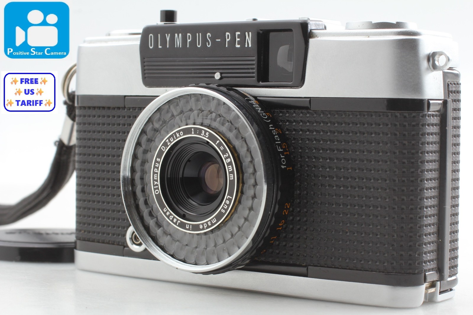 Meter Works🎦👀✨ MINT✨ Olympus Pen EE-3 EE3 Half Frame Film Camera JAPAN