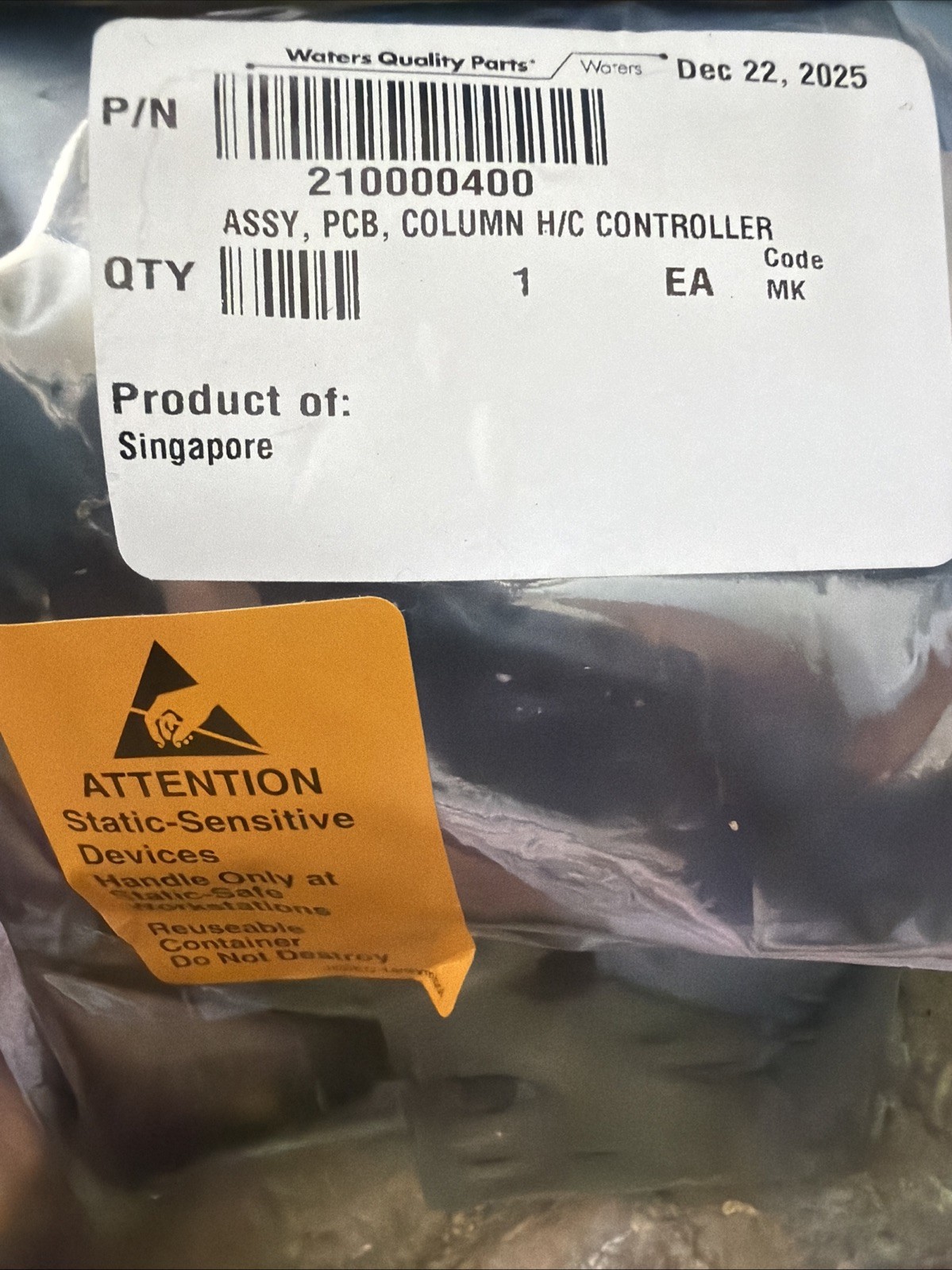 Waters  Assy, PCB, Column H/C Controller Board, 210000400, NEW US Seller