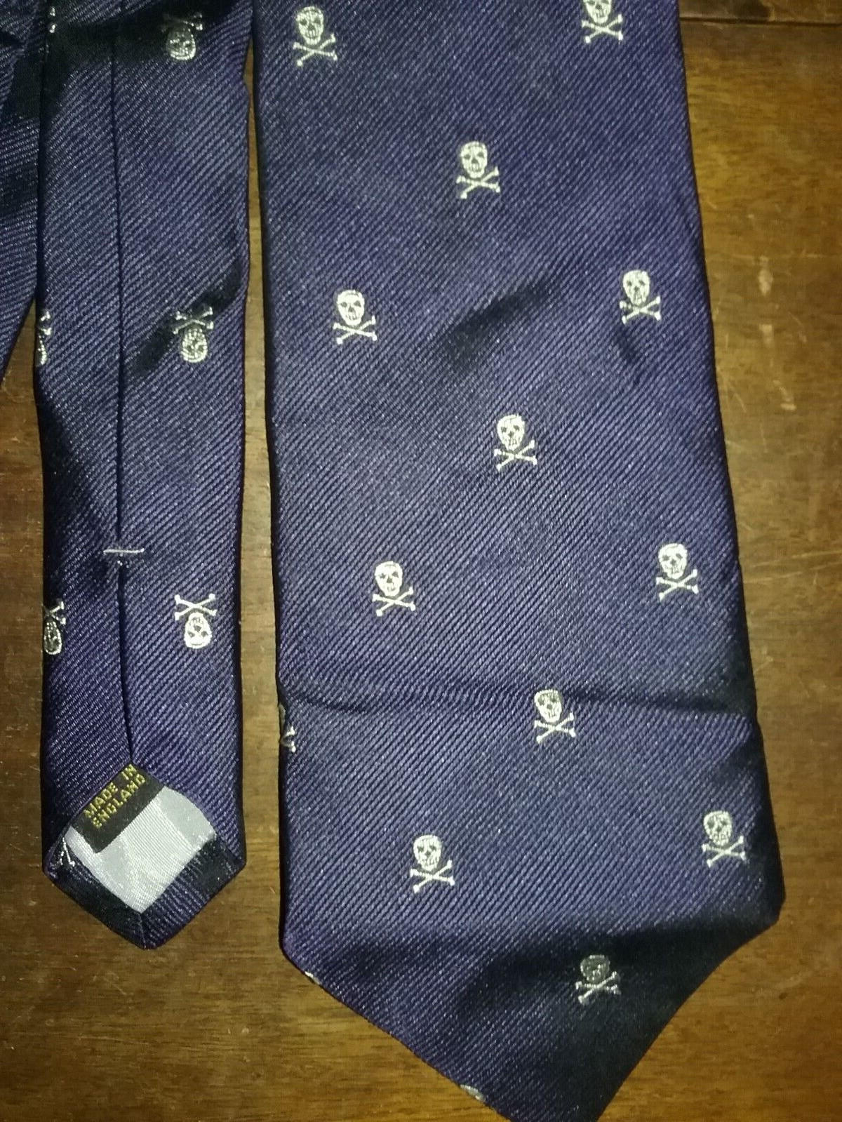 Vintage Yale University Skull & Bones Silk Necktie by J. Press VGC Very RARE Vintage Yale University Skull & Bones Silk Necktie by J. Press VGC Very RARE