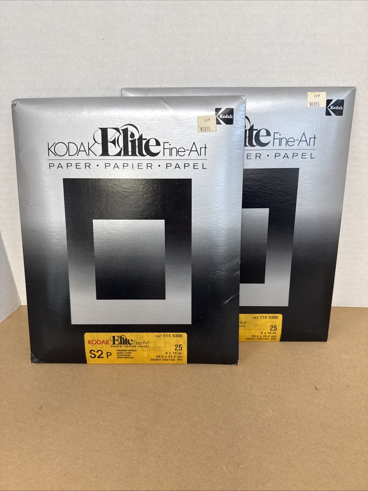 KODAK ELITE FINE ART 8X10  ENLARGING PAPER--S2p ( Lot Of 2 )