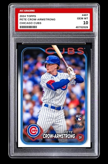 2024 Topps Pete Crow-Armstrong Rookie #407 Chicago Cubs Mint Graded 10 2024 Topps Pete Crow-Armstrong Rookie #407 Chicago Cubs Mint Graded 10