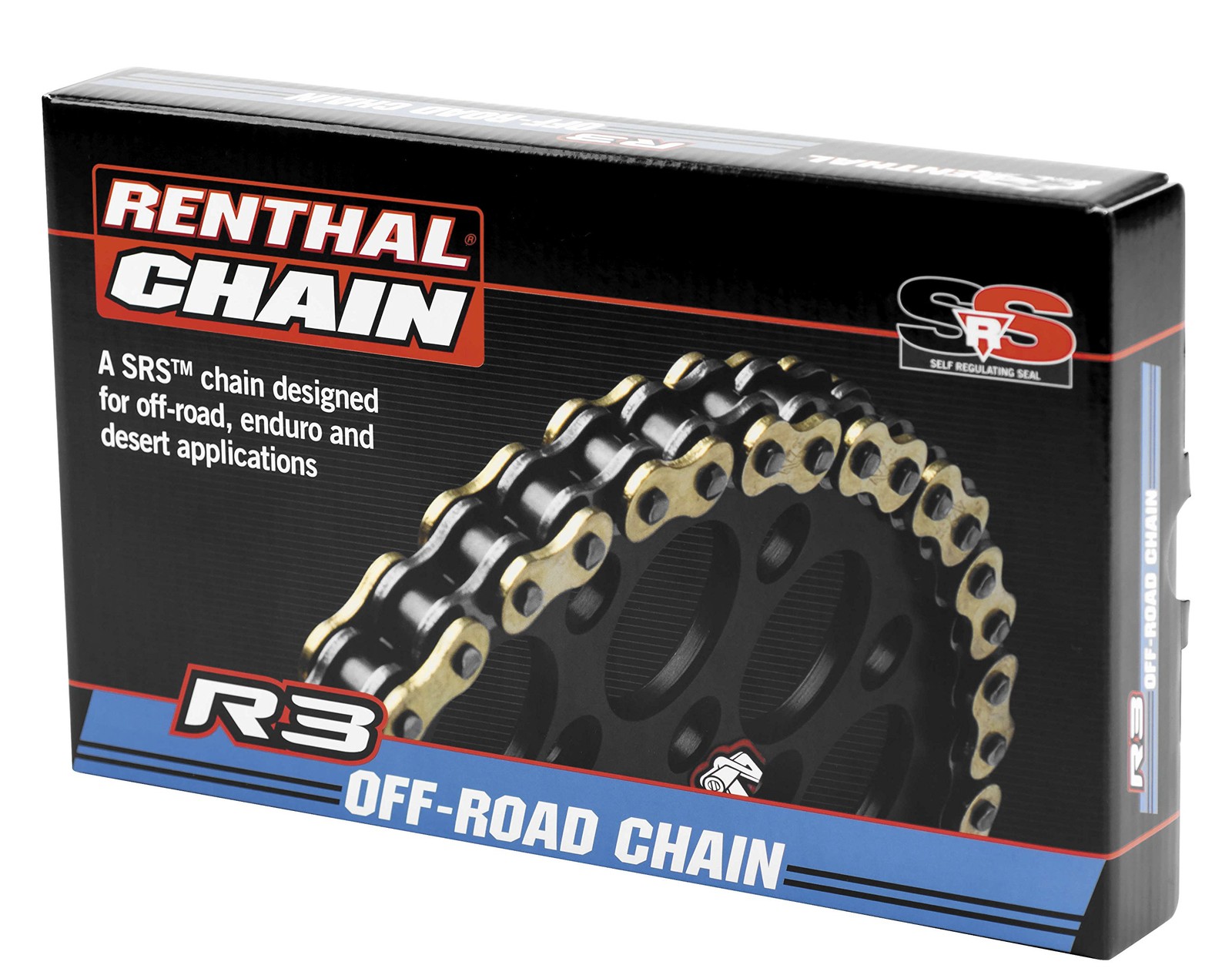Renthal R3-3 SRS 520 Off-Road Chain-120, Gold 120 Links,