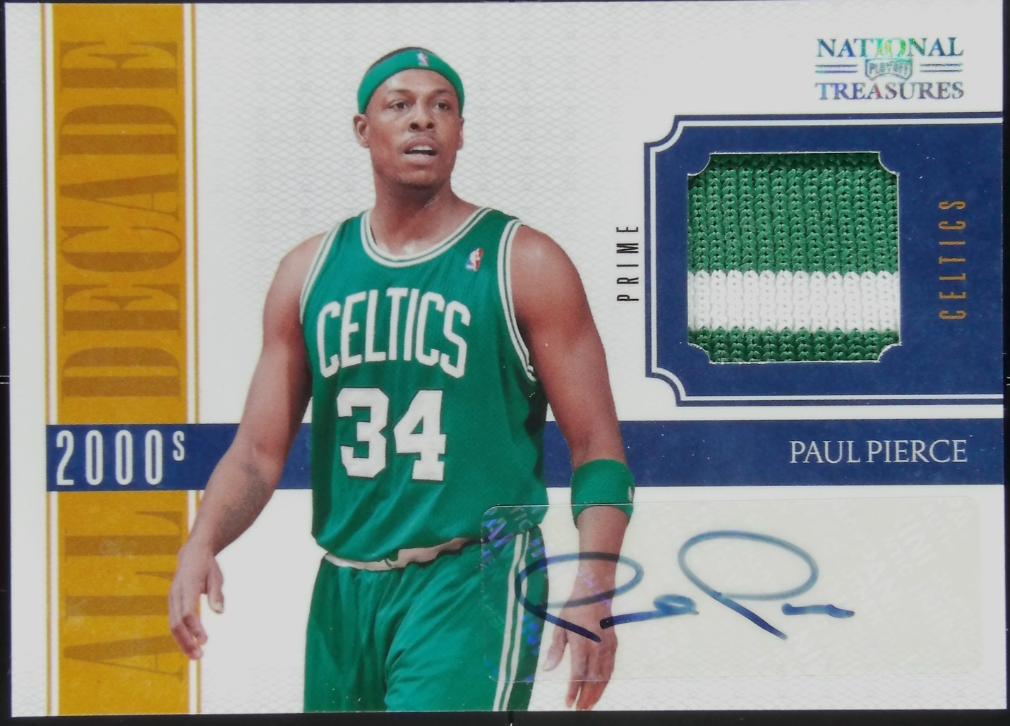 2010-11 Playoff National Treasures - All Decade Paul Pierce #19 Materials Prime 2010-11 Playoff National Treasures - All Decade Paul Pierce #19 Materials Prime