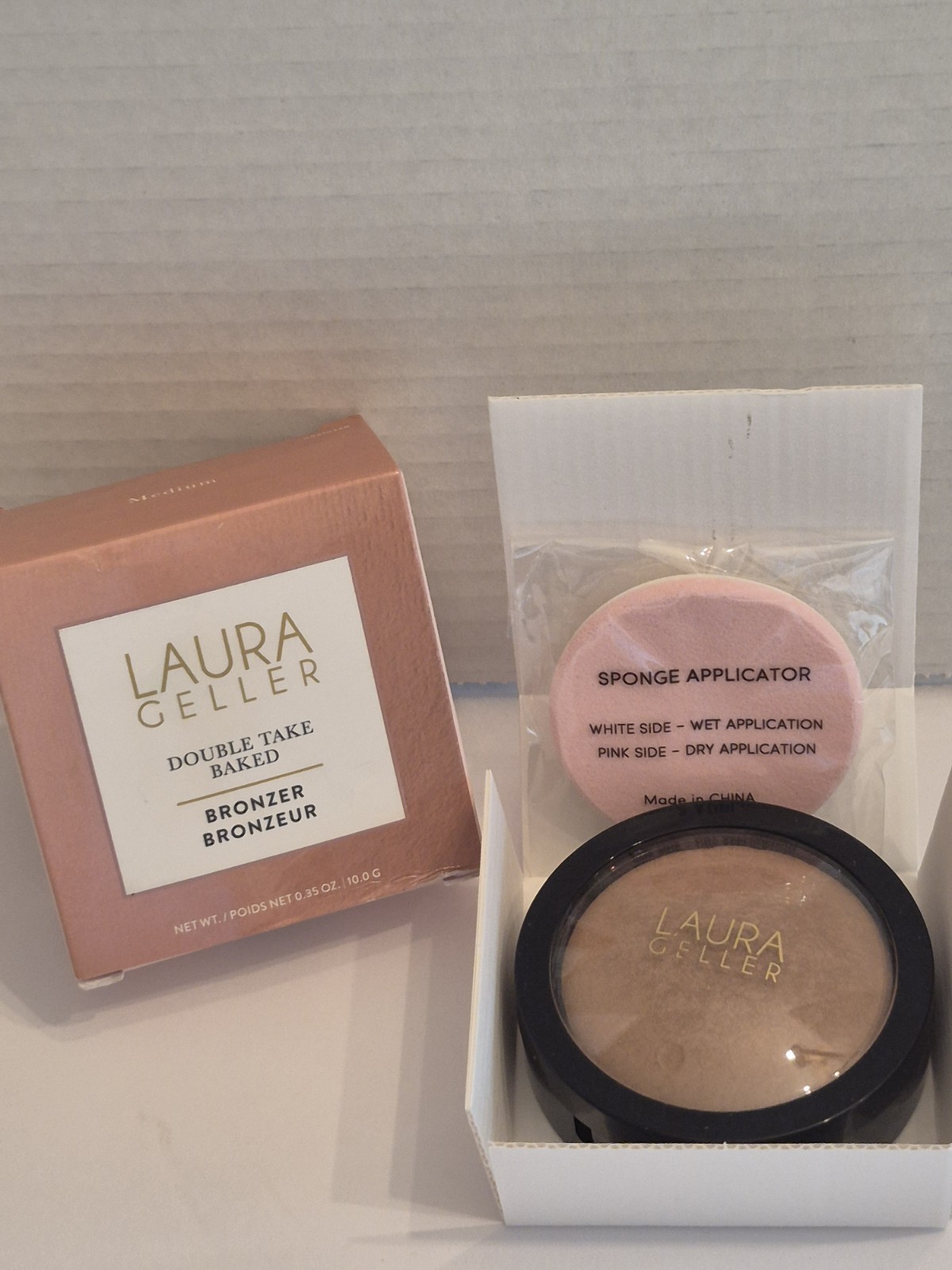 NIB Laura Gellar Double Take Baked 0.35 fl oz Bronzer Shade Medium NIB Laura Gellar Double Take Baked 0.35 fl oz Bronzer Shade Medium