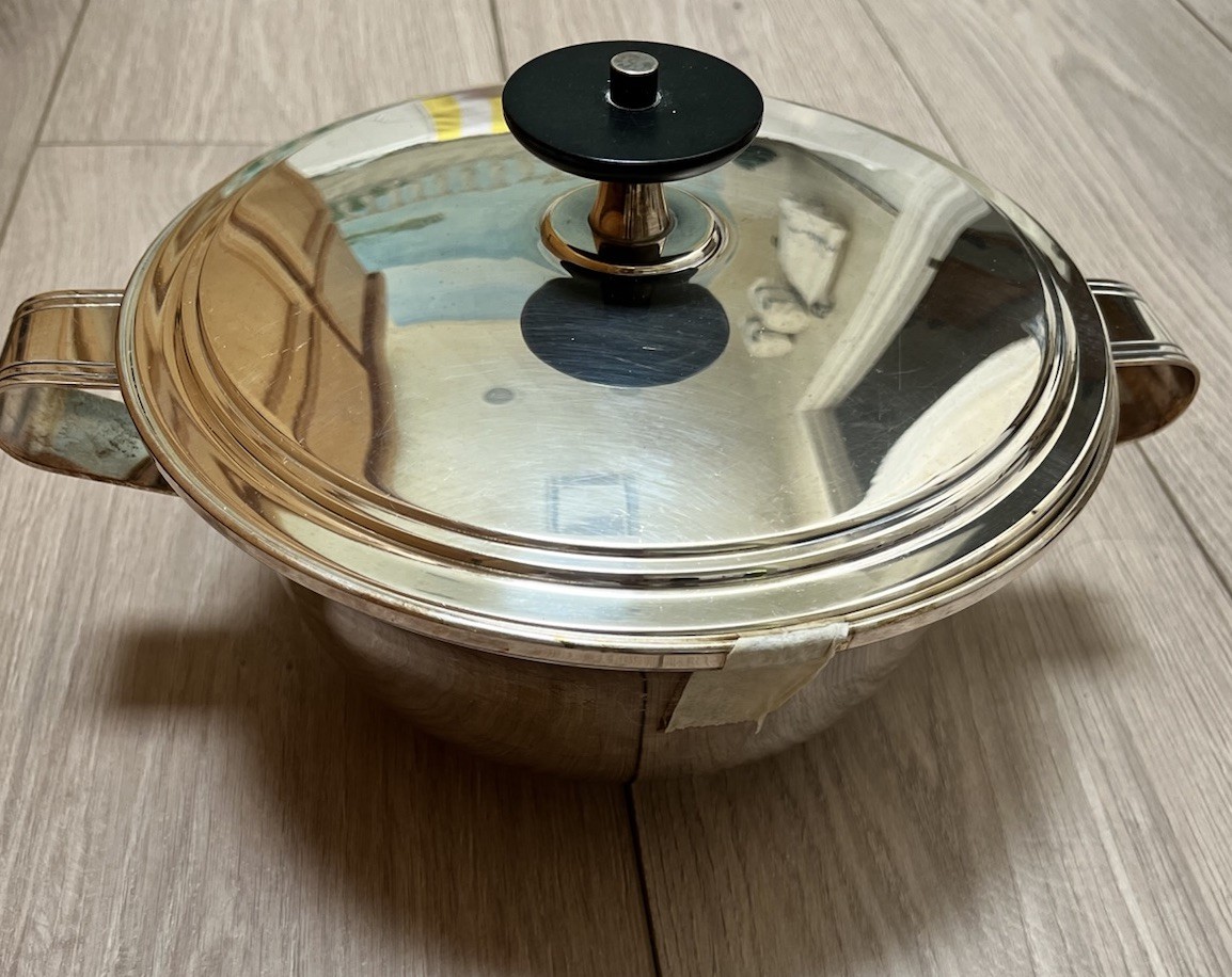 VTG MCM MUECK-CARY  TOMMI PARZINGER DESIGN SilverPlated 3 Pieces Serving Bowl
