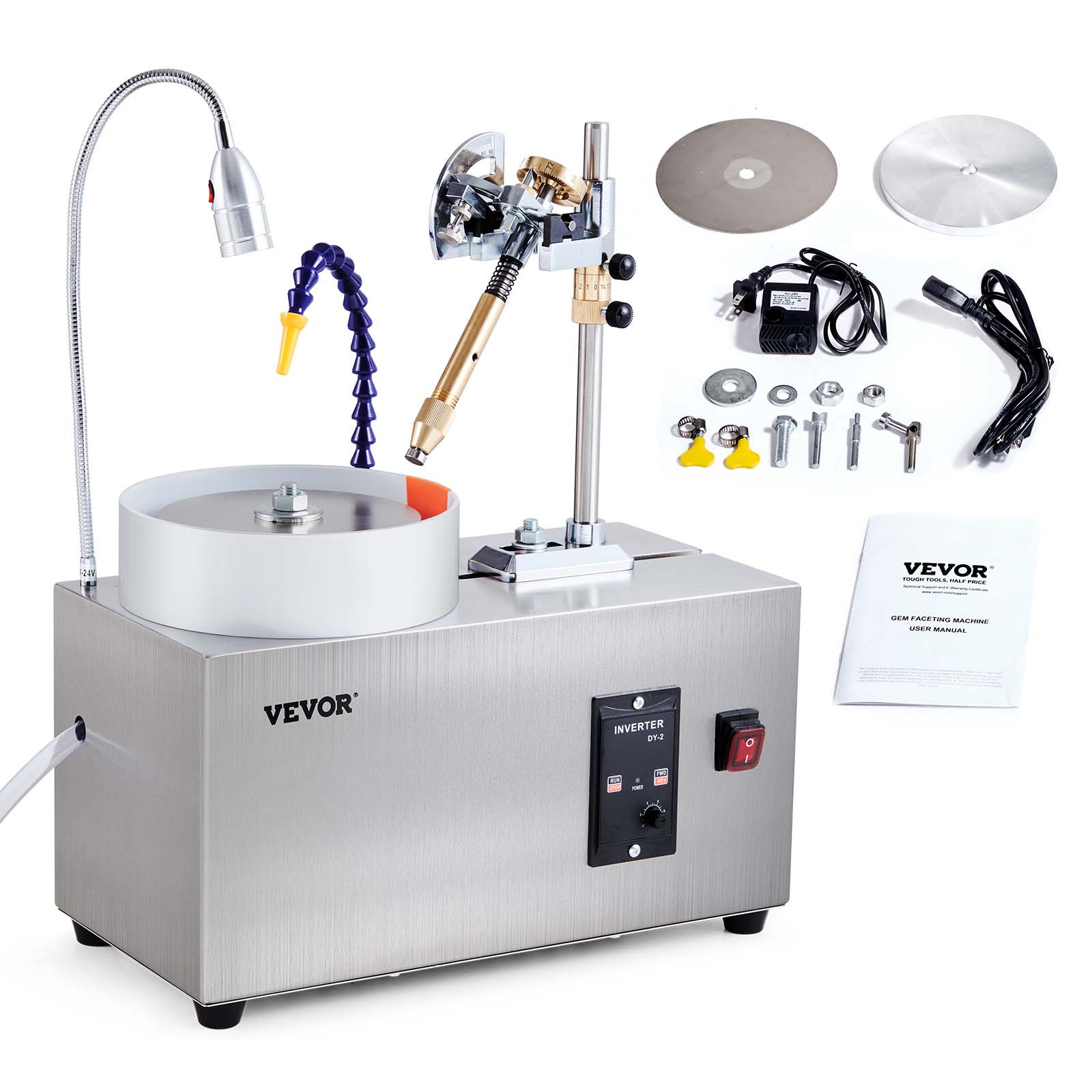 VEVOR Gem Faceting Machine 180W Jade Grinding Polishing 2980RPM Rock Polisher VEVOR Gem Faceting Machine 180W Jade Grinding Polishing 2980RPM Rock Polisher