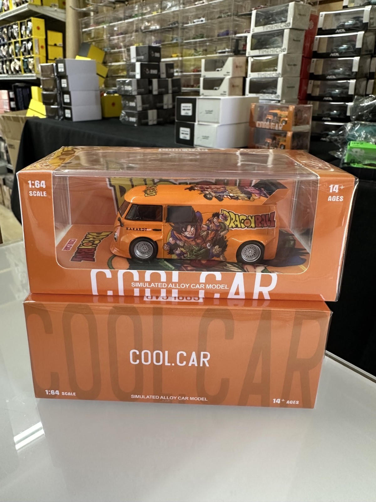 VOLKSWAGEN T1 VW DRAGON BALL LIVERY ORANGE 1/64 DIECAST CAR BY COOL CAR CC VOLKSWAGEN T1 VW DRAGON BALL LIVERY ORANGE 1/64 DIECAST CAR BY COOL CAR CC