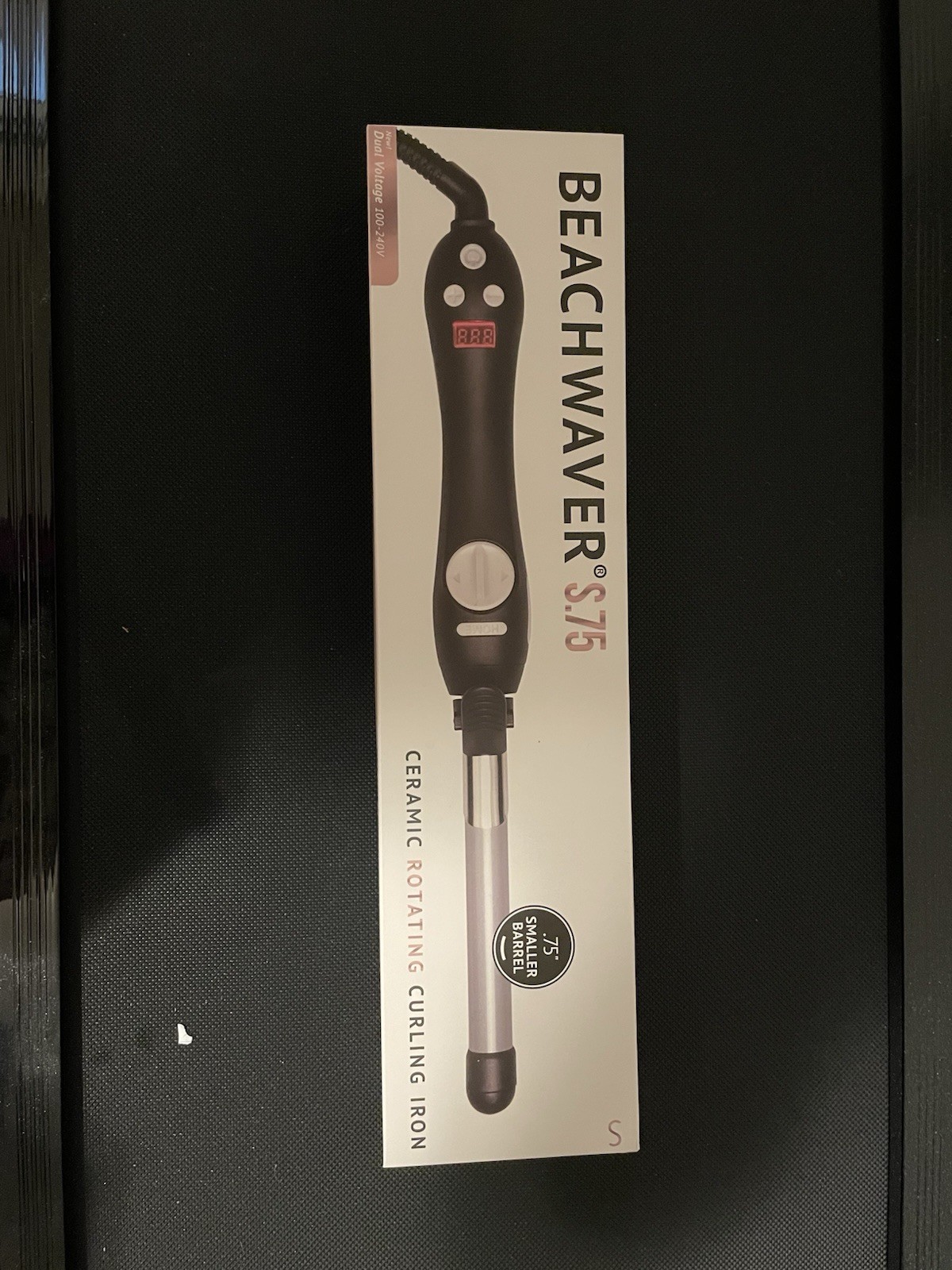 Beachwaver S.75 Ceramic Rotating Curling Iron Black (Brand New - open box)