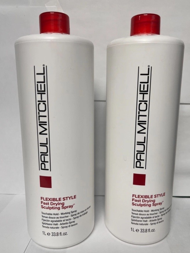 Paul Mitchell Fast Dry Sculpting style Spray Flexible 33.8 oz 2 PACK - NO PUMP