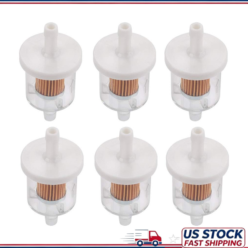 6pcs Kawasaki FX481V-FX1000V Inline Fuel Filter 49019-0027 1/4in 40 Size: 6 Pack