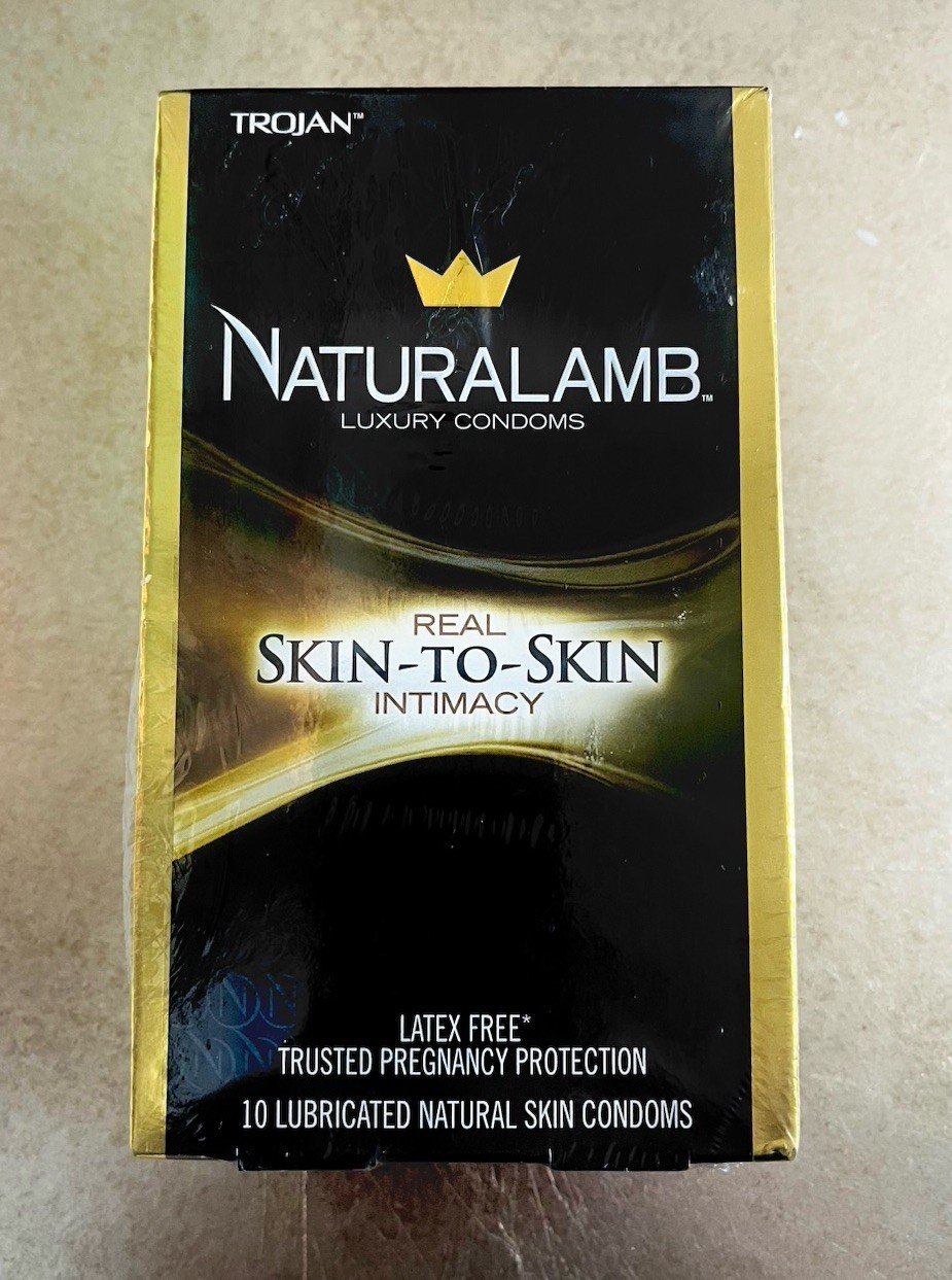 Trojan NaturaLamb Lubricated Latex-Free Lambskin Male Condoms 10 Pack 2029