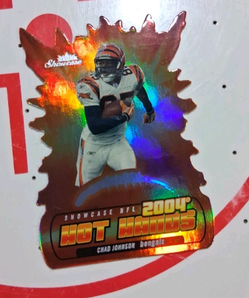 2004 Fleer Showcase Hot Hands CHAD JOHNSON SSP 1:480 Packs Refractor Die-cut 2004 Fleer Showcase Hot Hands CHAD JOHNSON SSP 1:480 Packs Refractor Die-cut