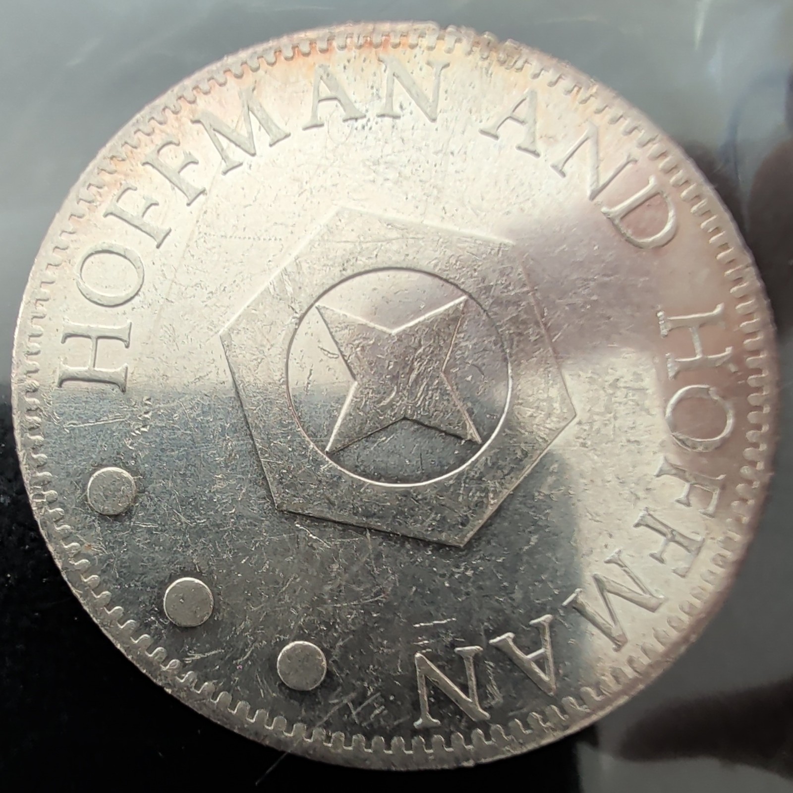 Extremely Rare Hoffman And Hoffman Star Round Silver Stacker Gem Limited Unique Extremely Rare Hoffman And Hoffman Star Round Silver Stacker Gem Limited Unique