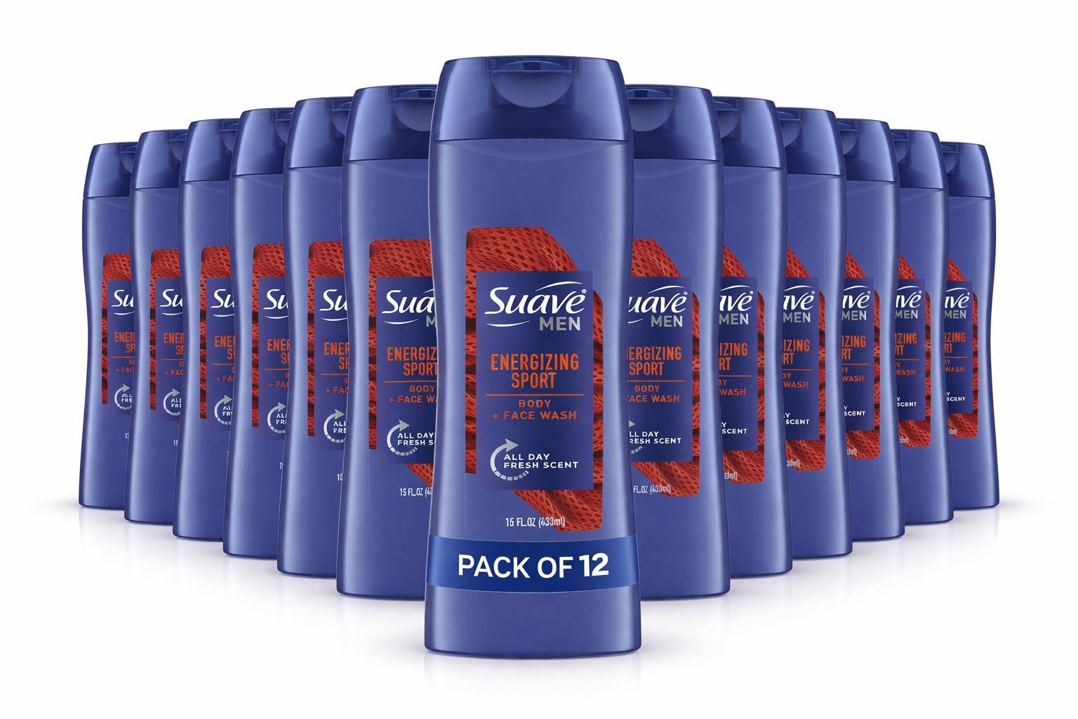 Suave Men Sport Energizing Body Wash - 15 oz - NEW | PACK OF 12 - Suave Men Sport Energizing Body Wash - 15 oz - NEW | PACK OF 12 -