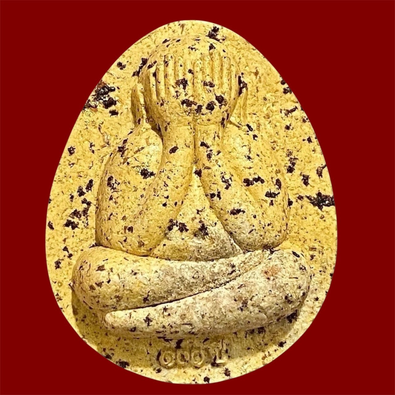 Thai Buddha Amulet Closed-Eye Phra Pidta Jumbo Bring Success Prosperity LP Pat
