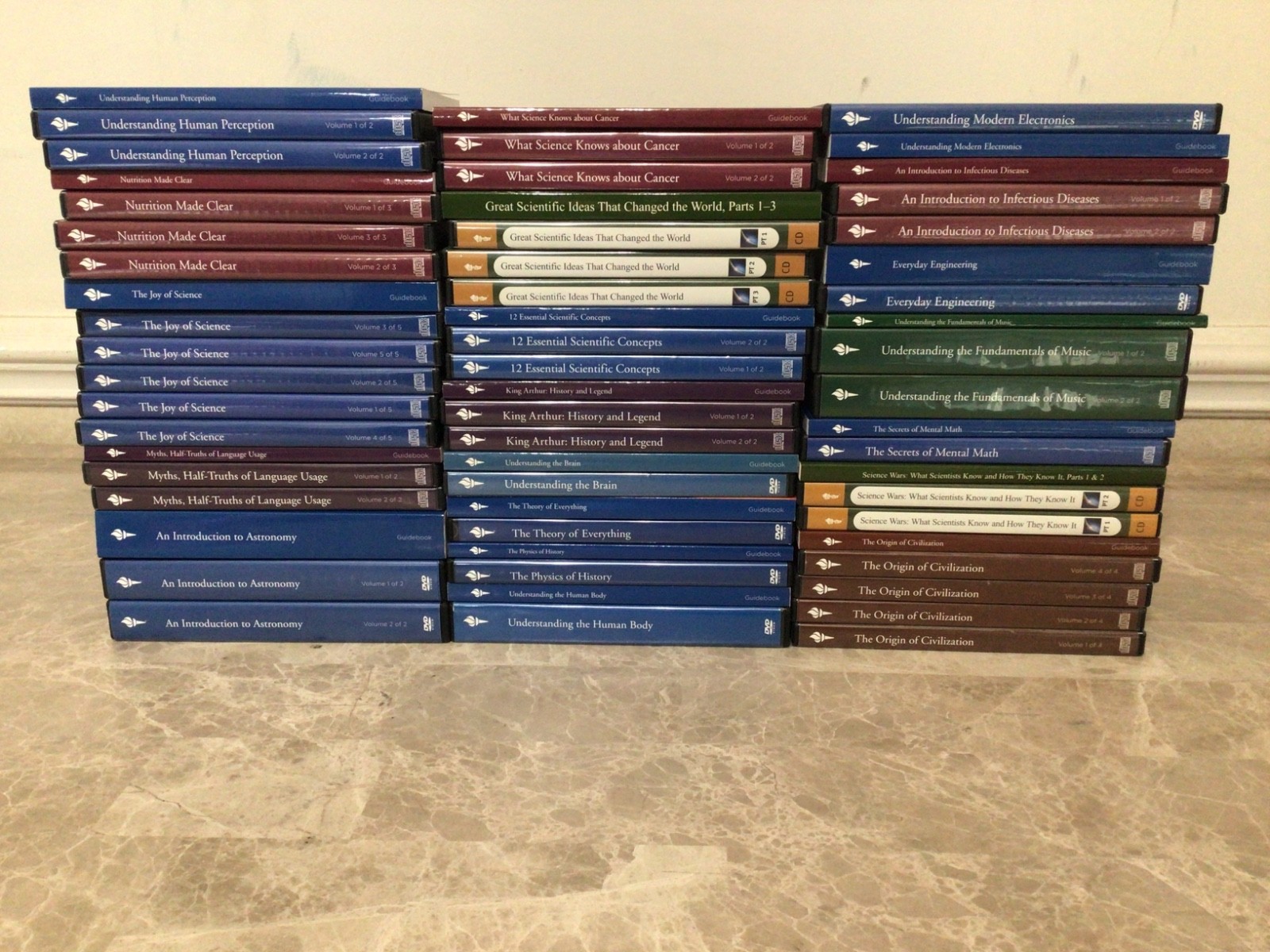 Lot Of 20 Different Subject The Great Courses DVDs & Guidebooks Lot Of 20 Different Subject The Great Courses DVDs & Guidebooks