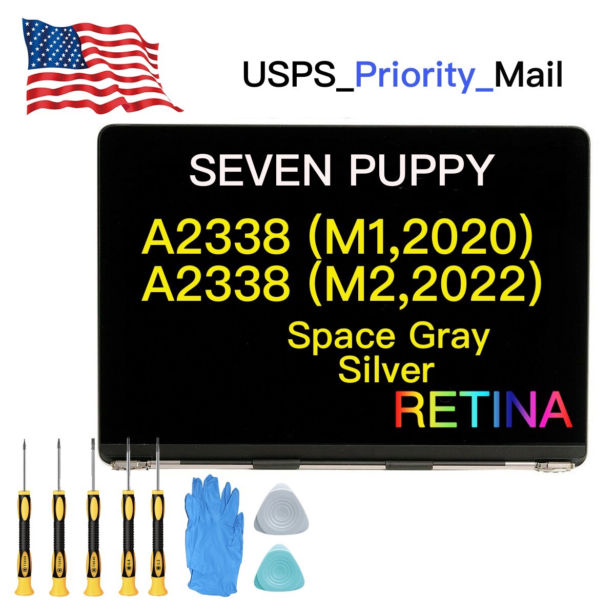 New For MacBook Pro A2338 (13in, 2020 2022) LCD Screen Display Replacement A+++