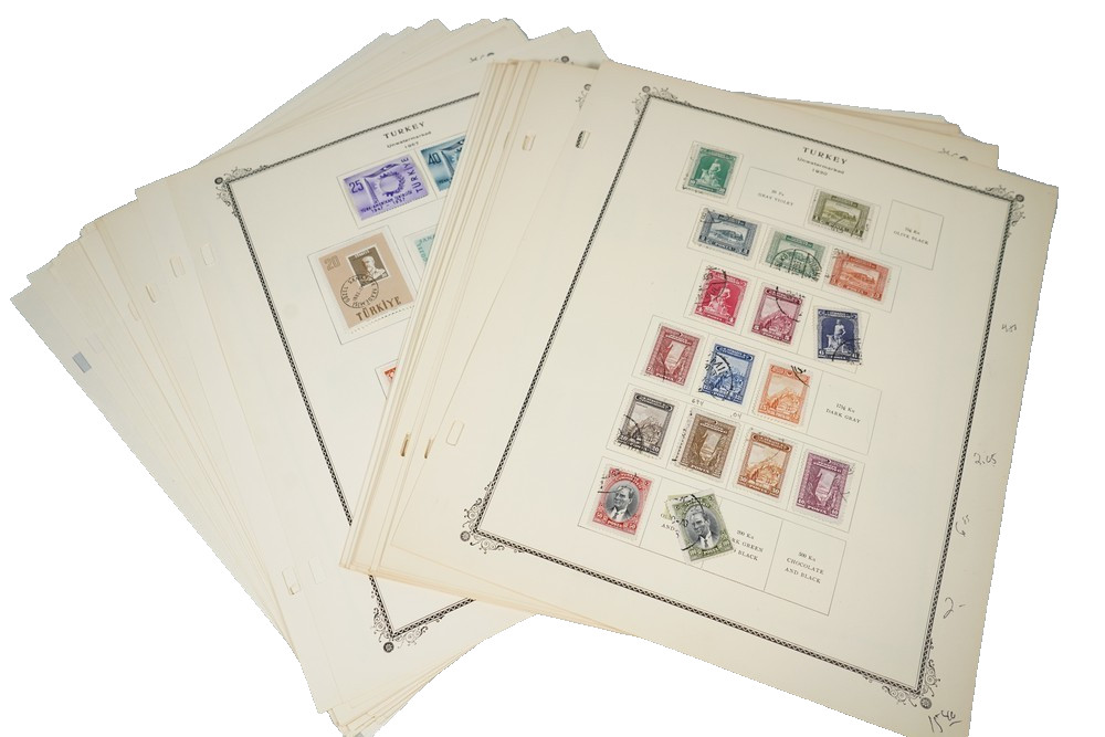 Turkey 1930S-1960S Collection Of 600+ Stamps Mint & Used Stored On Scott Pages