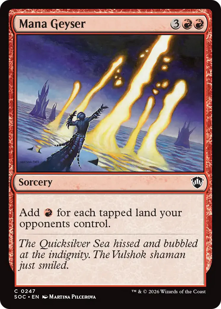 MTG Mana Geyser [Secrets of Strixhaven Commander] Near Mint Magic