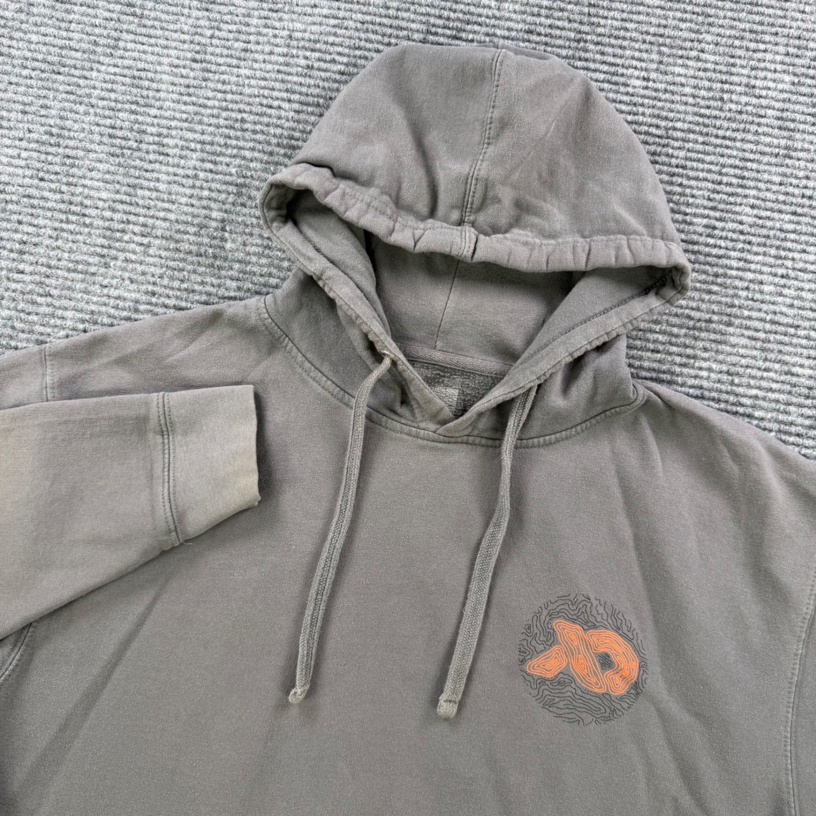 First Lite Independent Trading Co Hoodie Mens Large Gray Topo Graphic Pullover