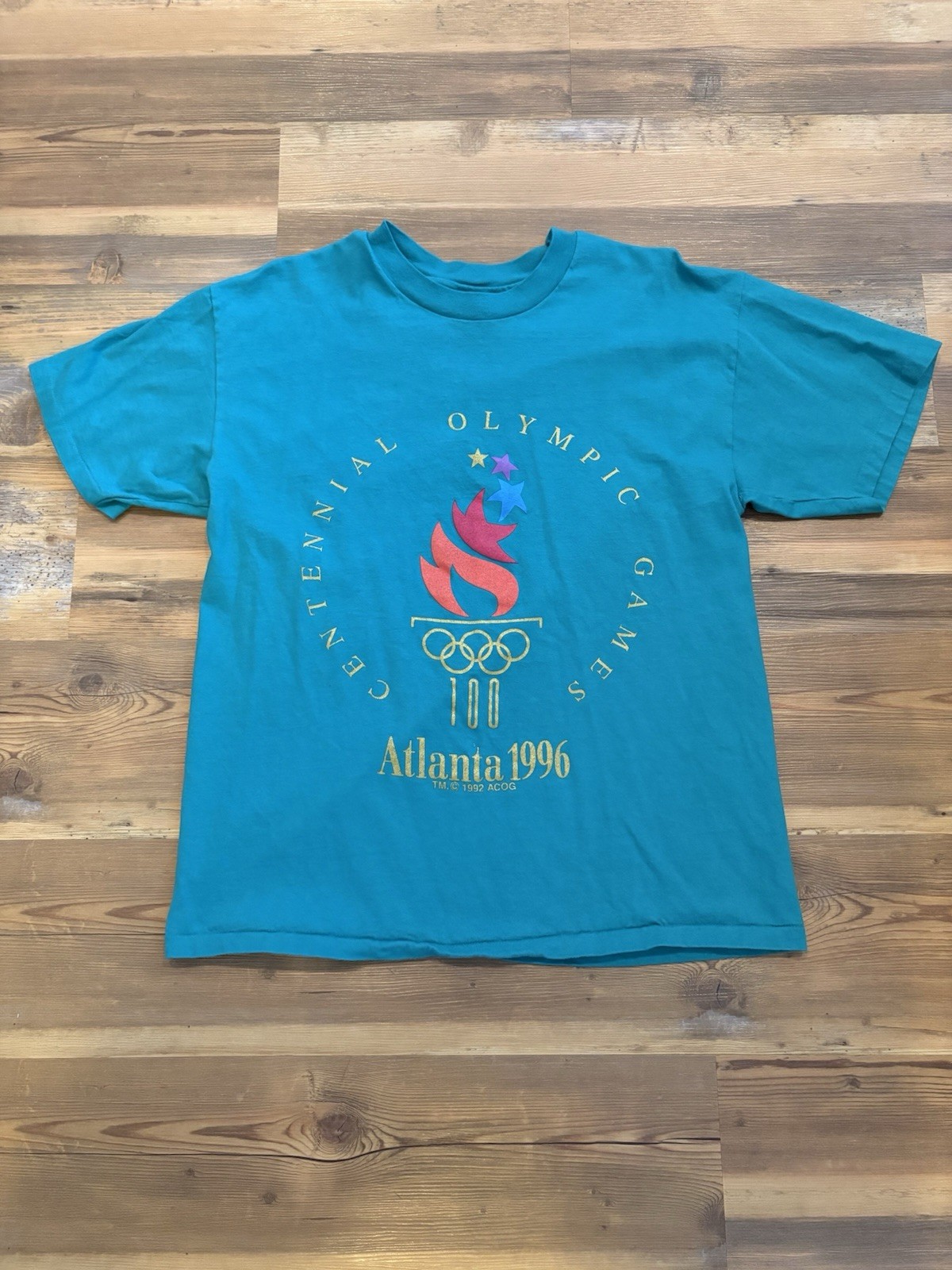 Vintage Single Stitch 1996 Atlanta Olympics Shirt (Size Large) Vintage Single Stitch 1996 Atlanta Olympics Shirt (Size Large)