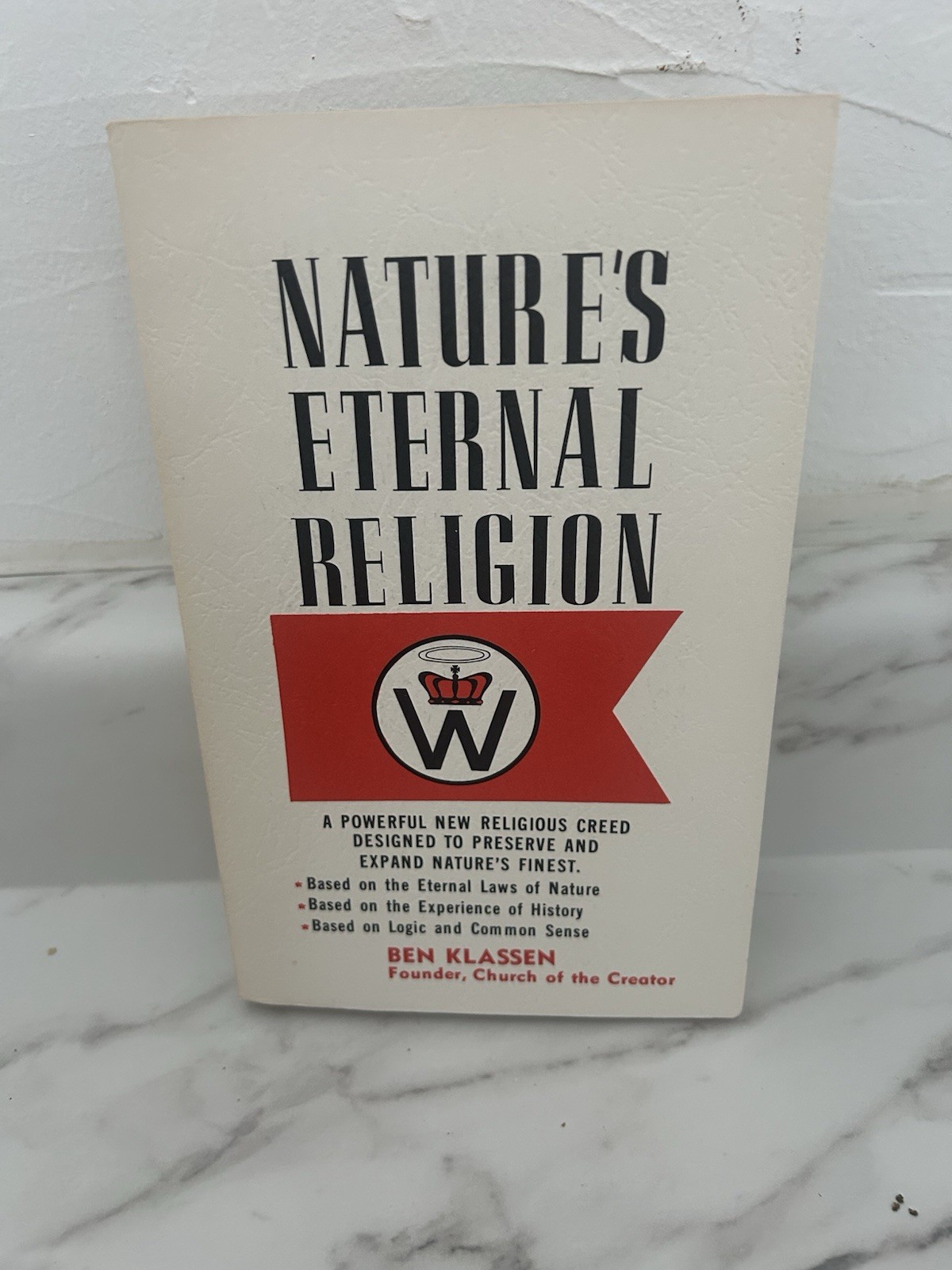Rare book 1st edition 1973 Ben Klassen Natures Eternal Religion excellent Rare book 1st edition 1973 Ben Klassen Natures Eternal Religion excellent