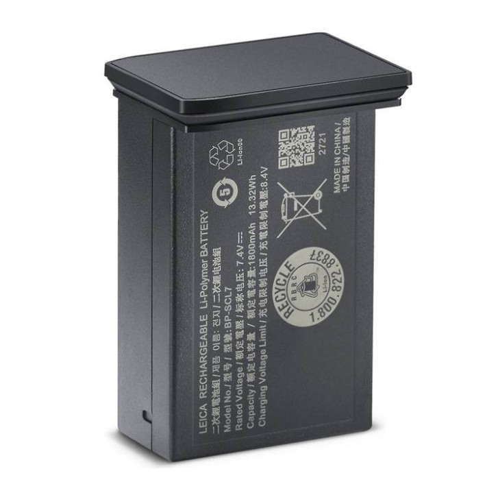 Leica BP-SCL7 Lithium-Ion Battery (Glossy Black) Leica BP-SCL7 Lithium-Ion Battery (Glossy Black)