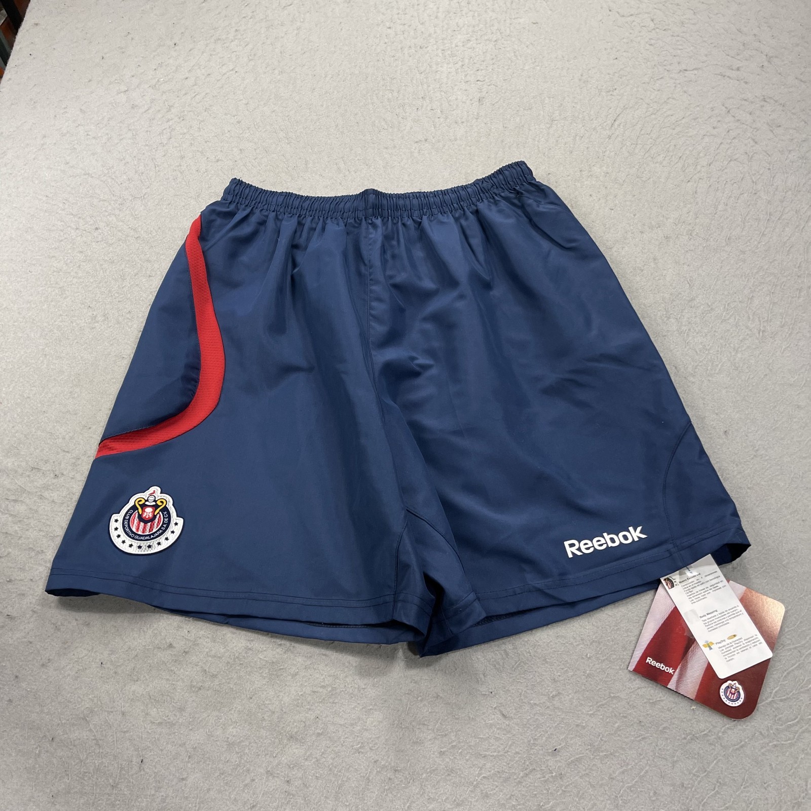 Chivas De Guadalajara Shorts Mens XL Blue Red Vintage Reebok Soccer Football NWT