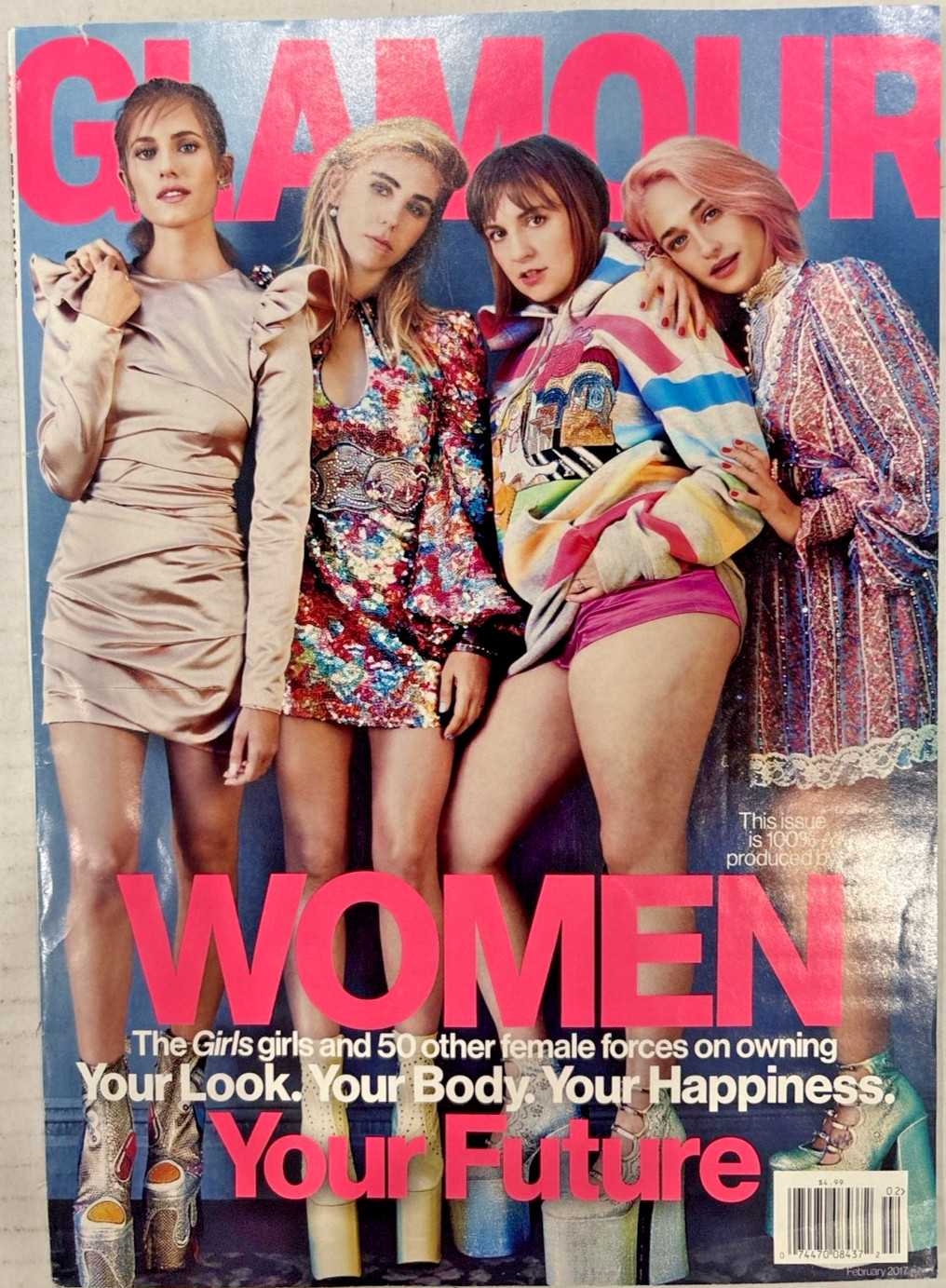 Glamour Magazine February 2017 Girls Cast Women Issue Fashion 