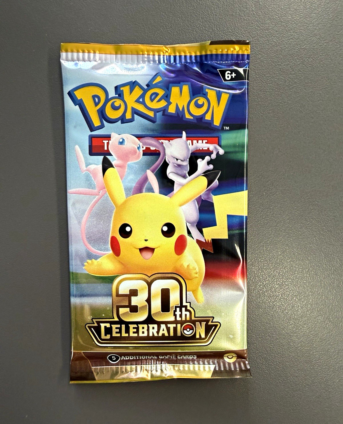 Sealed Pokémon TCG 30th Celebration Booster Pack Lot - 19 Packs, 5 Cards Each