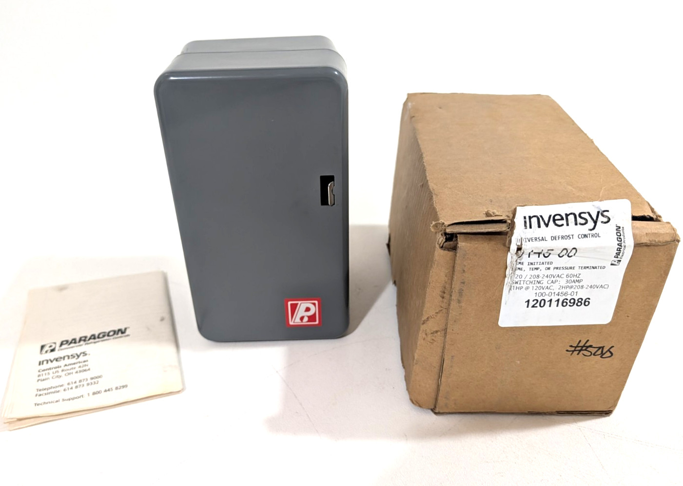 Paragon 9145-00 Programmable Defrost Control Commercial Refrigeration Timer Paragon 9145-00 Programmable Defrost Control Commercial Refrigeration Timer