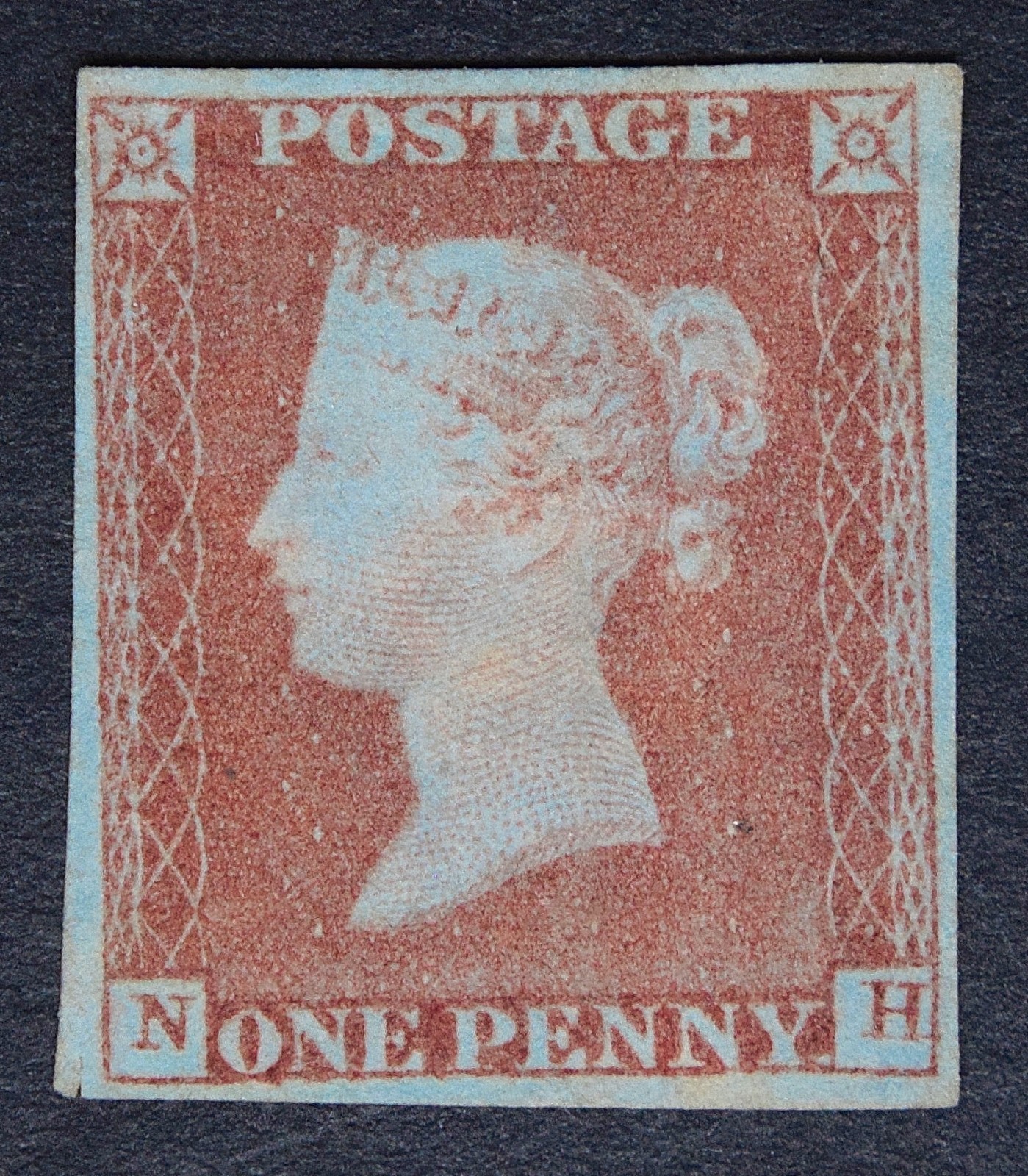 GB SG8 1841 QV 1d Red-Brown, NH, 4 Good Margins, Mounted Mint, c.£400