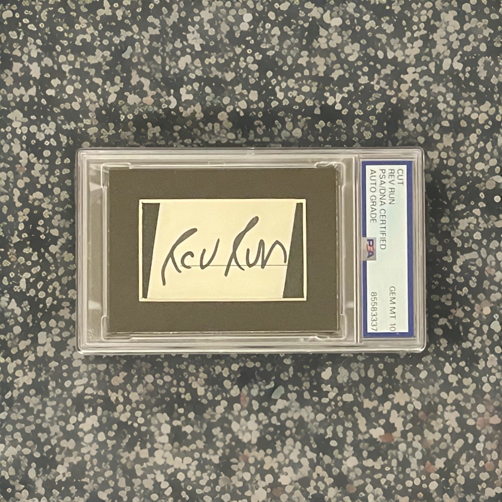 Rev Run DMC PSA/DNA Signed Cut Signature Autographed Slabbed Graded Gem Mt 10 Rev Run DMC PSA/DNA Signed Cut Signature Autographed Slabbed Graded Gem Mt 10