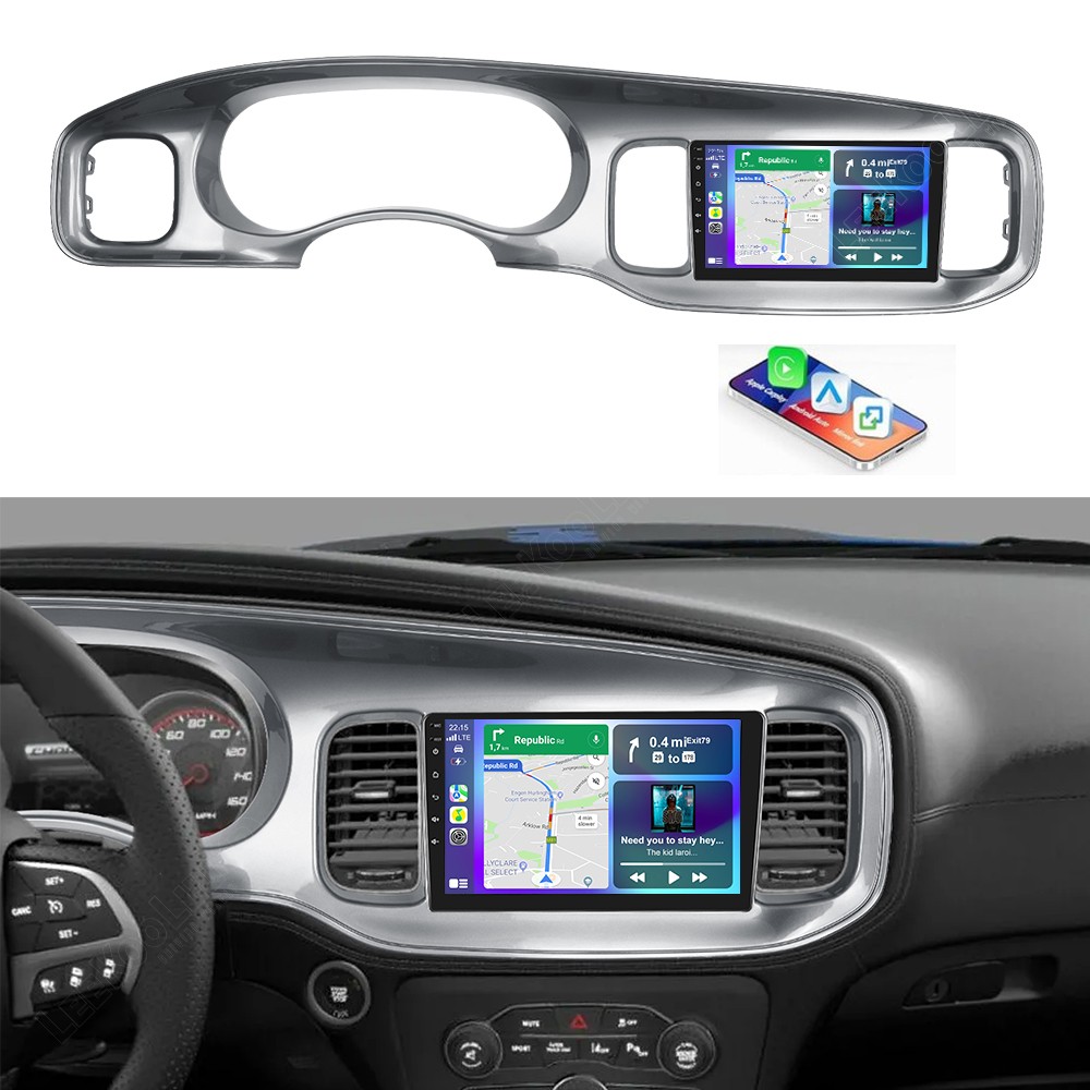 Android 15.0 For Dodge Charger 2015-2021 Apple Carplay Car Stereo Radio GPS Navi