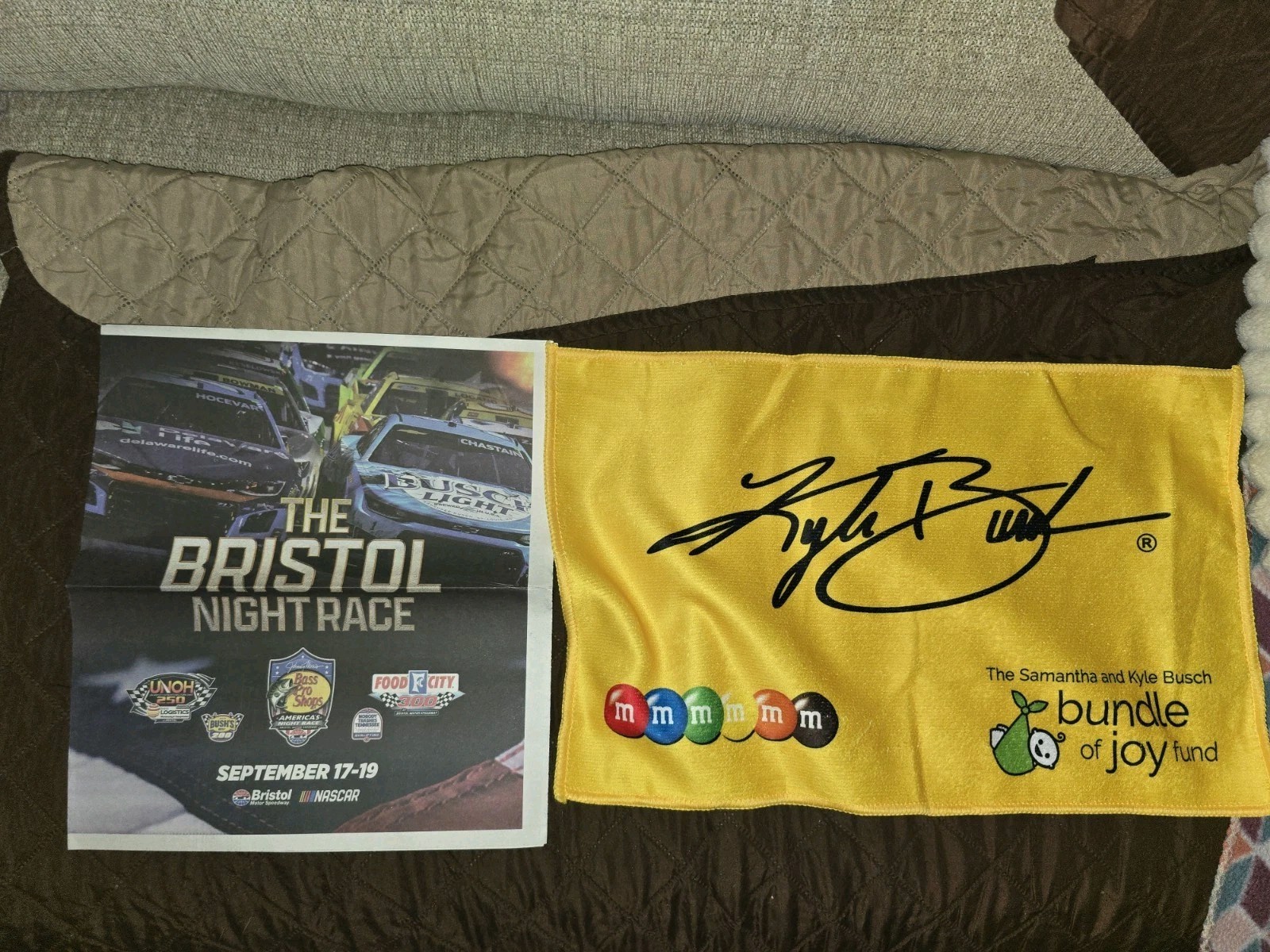 NASCAR Cup 2026 Kyle Busch #18 8 Collector's Towel Newspaper Sga Bristol NASCAR Cup 2026 Kyle Busch #18 8 Collector's Towel Newspaper Sga Bristol
