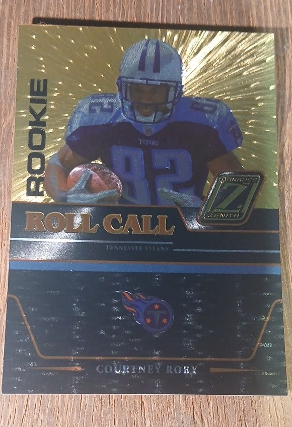 2005 Donruss Zenith - Rookie Roll Call Courtney Roby #RC-10 Gold /100 (RC) 2005 Donruss Zenith - Rookie Roll Call Courtney Roby #RC-10 Gold /100 (RC)