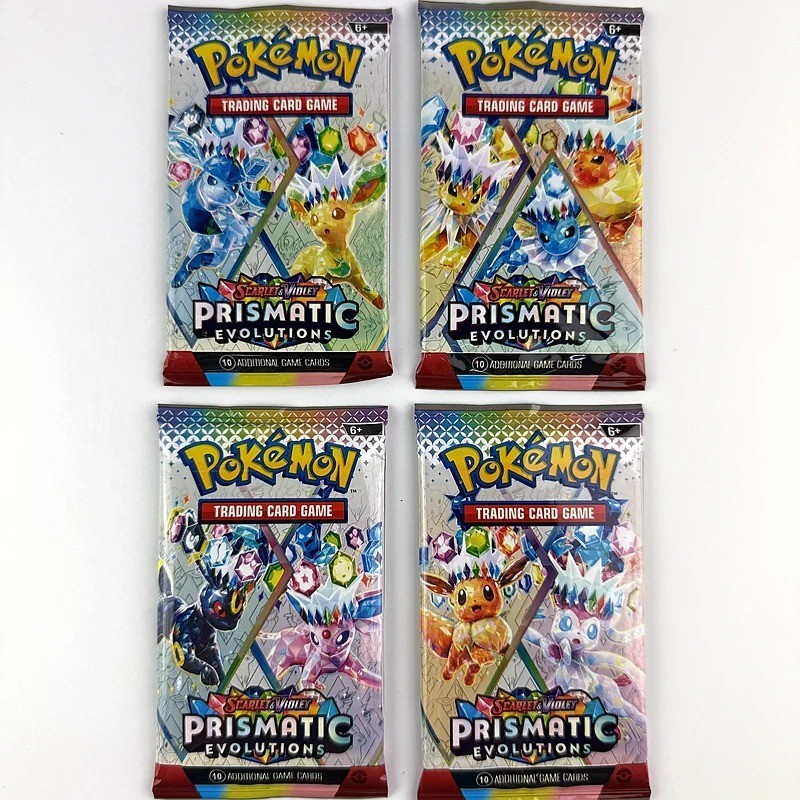 20PCS Pokemon 151 Prismatic Evolutions English Trading Cards Booster Collection