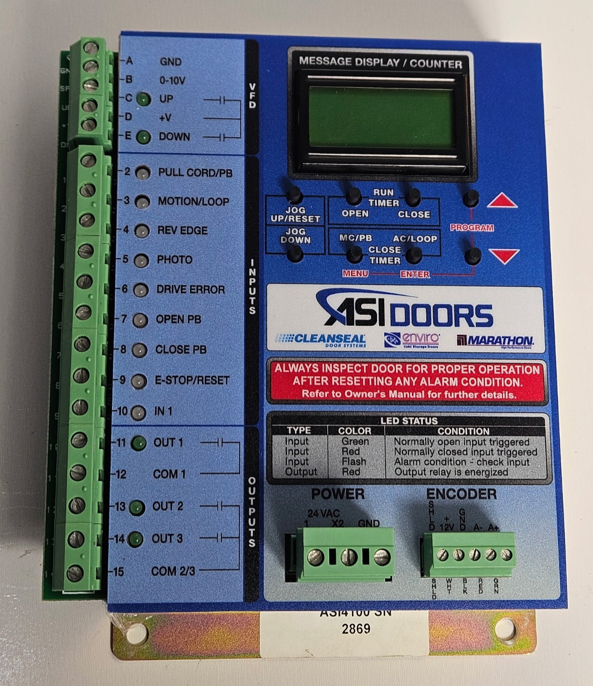 New ASI Doors 4100-S ASILOGIX II Door Controller Unit System Control Module New ASI Doors 4100-S ASILOGIX II Door Controller Unit System Control Module