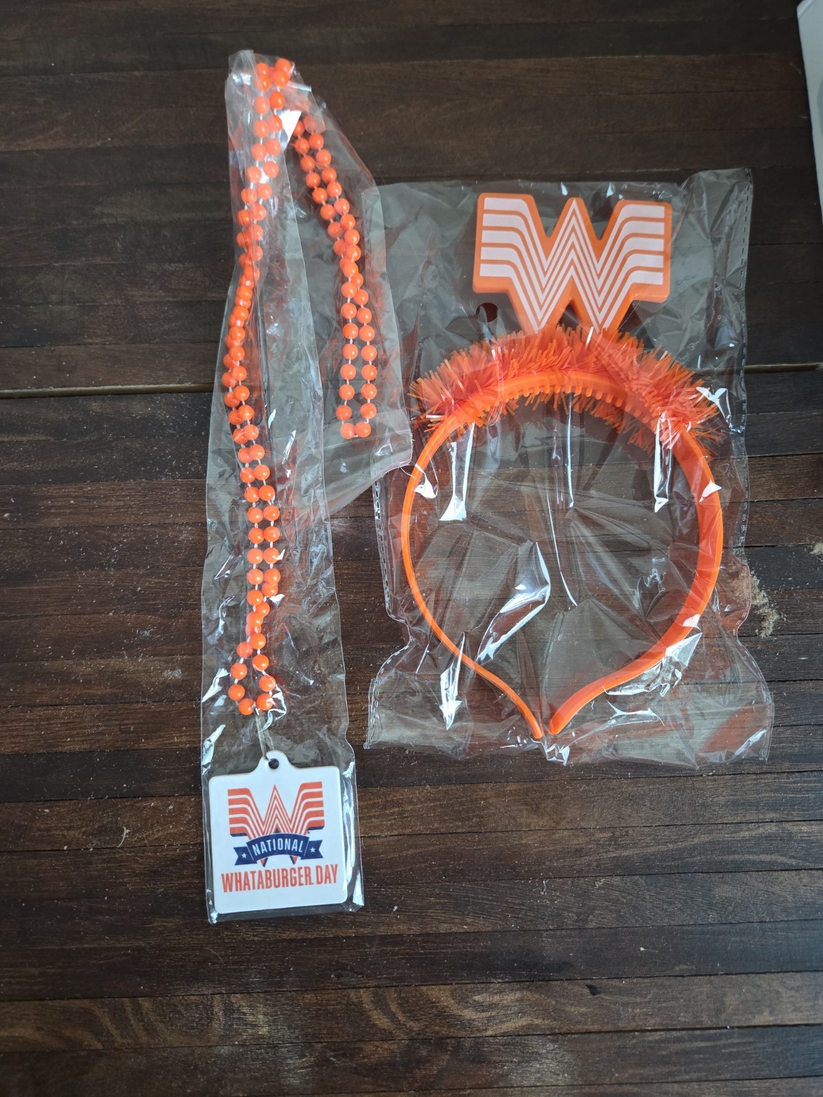 Whataburger Headband And Bead Necklace Whataburger Headband And Bead Necklace