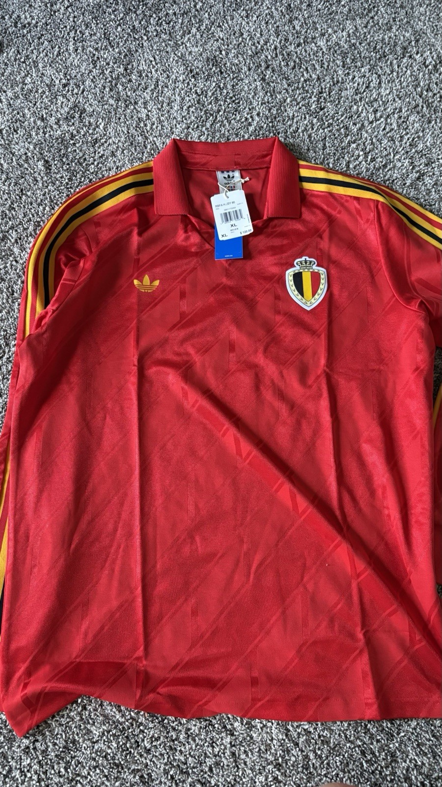 Adidas Originals Belgium 1986 Football Club Home Jersey Sz Extra Large XL - NWT Adidas Originals Belgium 1986 Football Club Home Jersey Sz Extra Large XL - NWT