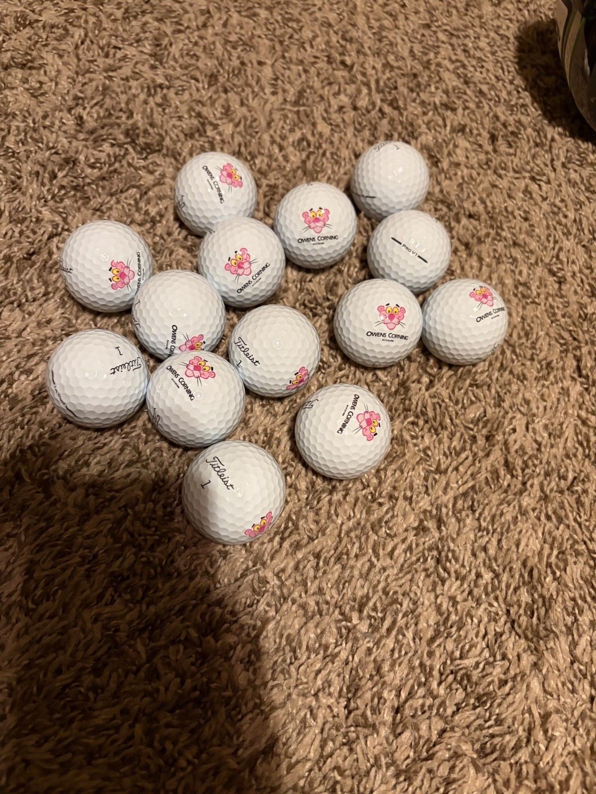Titleist ProV1 Pink Panther - 14 NEW balls