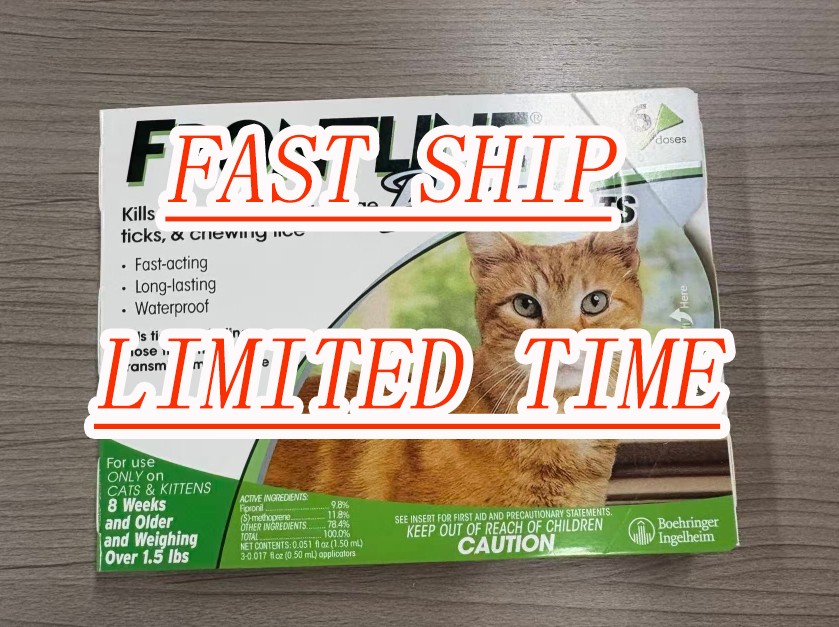 For CATS / 8 WEEKS / 6 Doses GENUINE  -FREE SHIPPING- US Stcok Exp 2028+