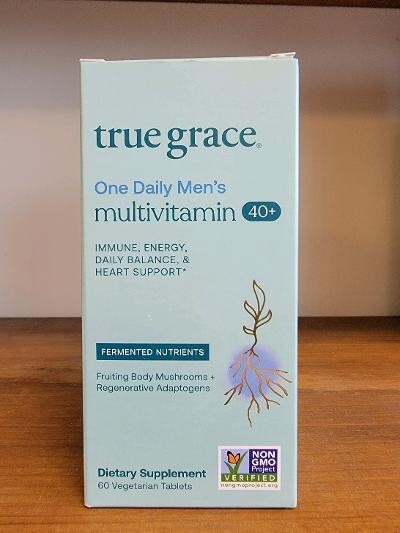 True Grace Mulitivitamin Men\'s 40+ Once Daily 60 Veg Tabs